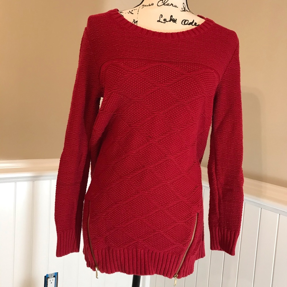 red sweater by style & Company